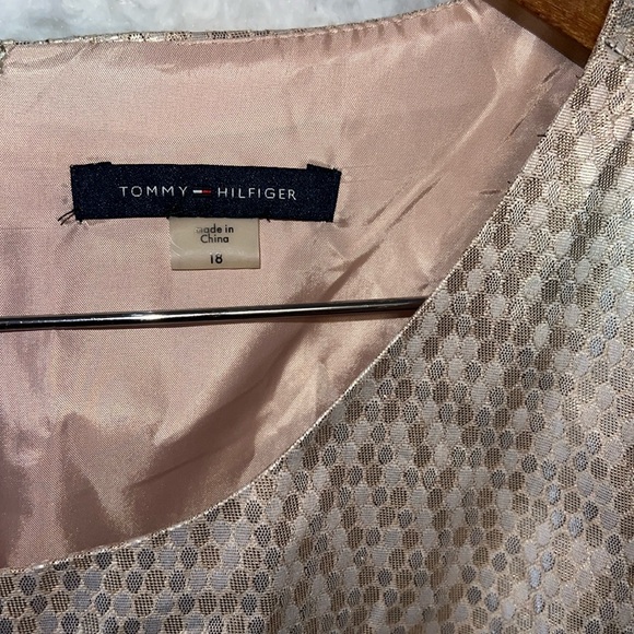Tommy Hilfiger Gold Dress Size 18 NWT - Picture 3 of 5